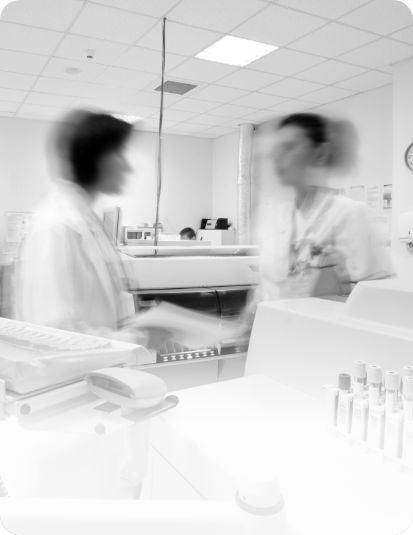 Laboratory scientists handshake collaboration research